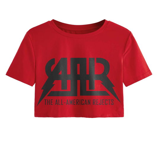Red Logo Crop Tee